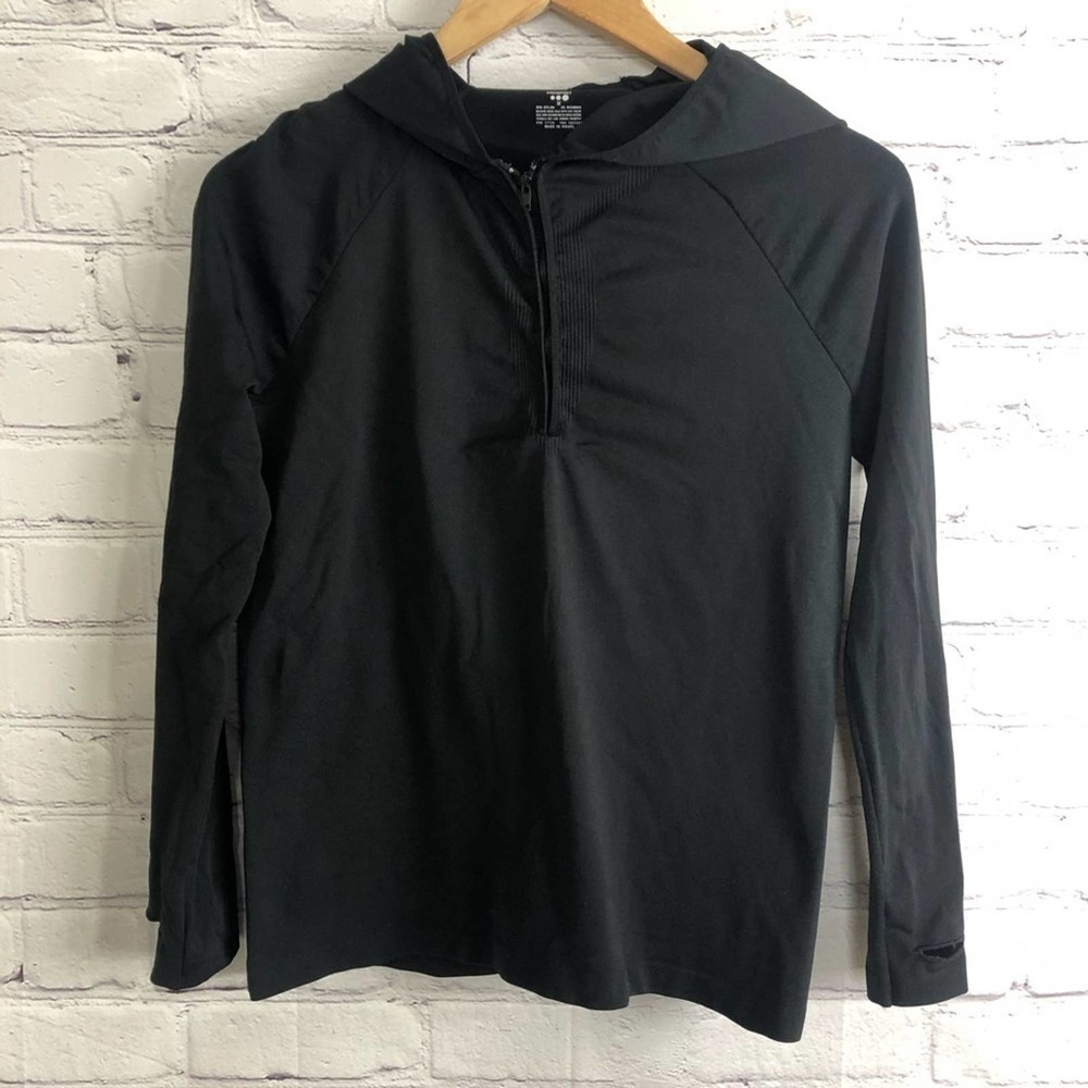 Prospirit Jacket with Thumbholes Black Hooded Sz M